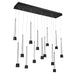 W.A.C. Canada - LED Chandelier - Quill - Black- Union Lighting Luminaires Decor