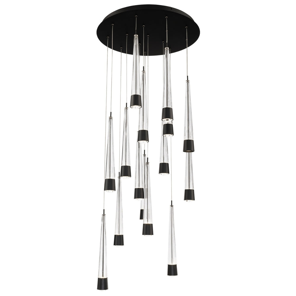 W.A.C. Canada - LED Chandelier - Quill - Black- Union Lighting Luminaires Decor