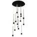 W.A.C. Canada - LED Chandelier - Quill - Black- Union Lighting Luminaires Decor