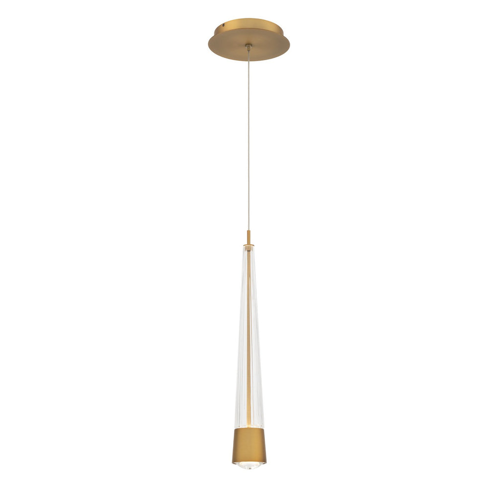 W.A.C. Canada - LED Mini Pendant - Quill - Aged Brass- Union Lighting Luminaires Decor