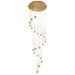 W.A.C. Canada - LED Chandelier - Quill - Aged Brass- Union Lighting Luminaires Decor