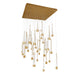 W.A.C. Canada - LED Chandelier - Quill - Aged Brass- Union Lighting Luminaires Decor