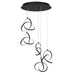 W.A.C. Canada - LED Chandelier - Vornado - Black- Union Lighting Luminaires Decor
