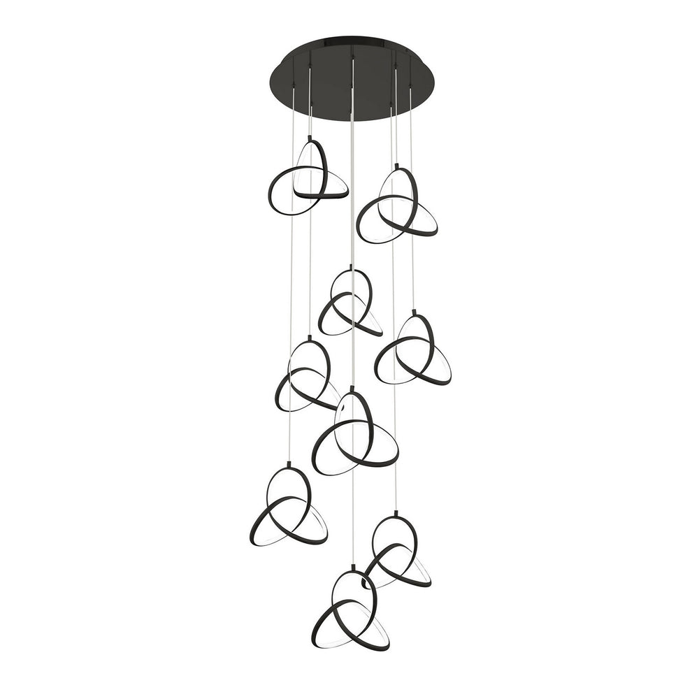 W.A.C. Canada - LED Chandelier - Vornado - Black- Union Lighting Luminaires Decor
