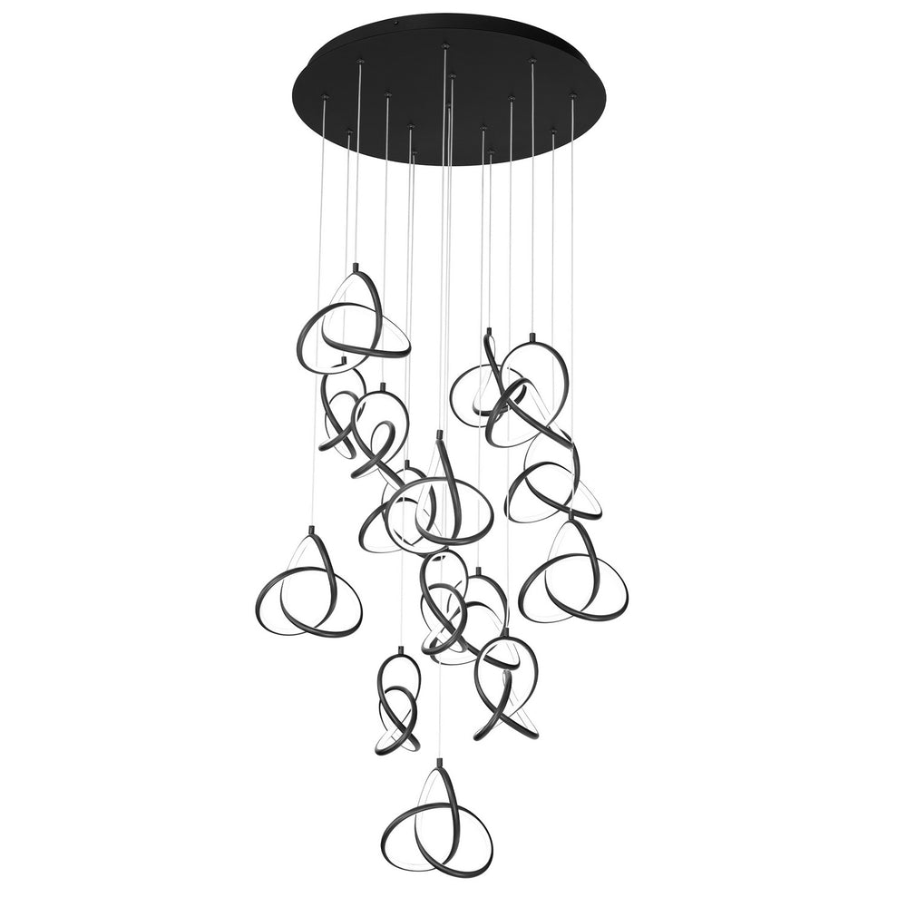 W.A.C. Canada - LED Chandelier - Vornado - Black- Union Lighting Luminaires Decor