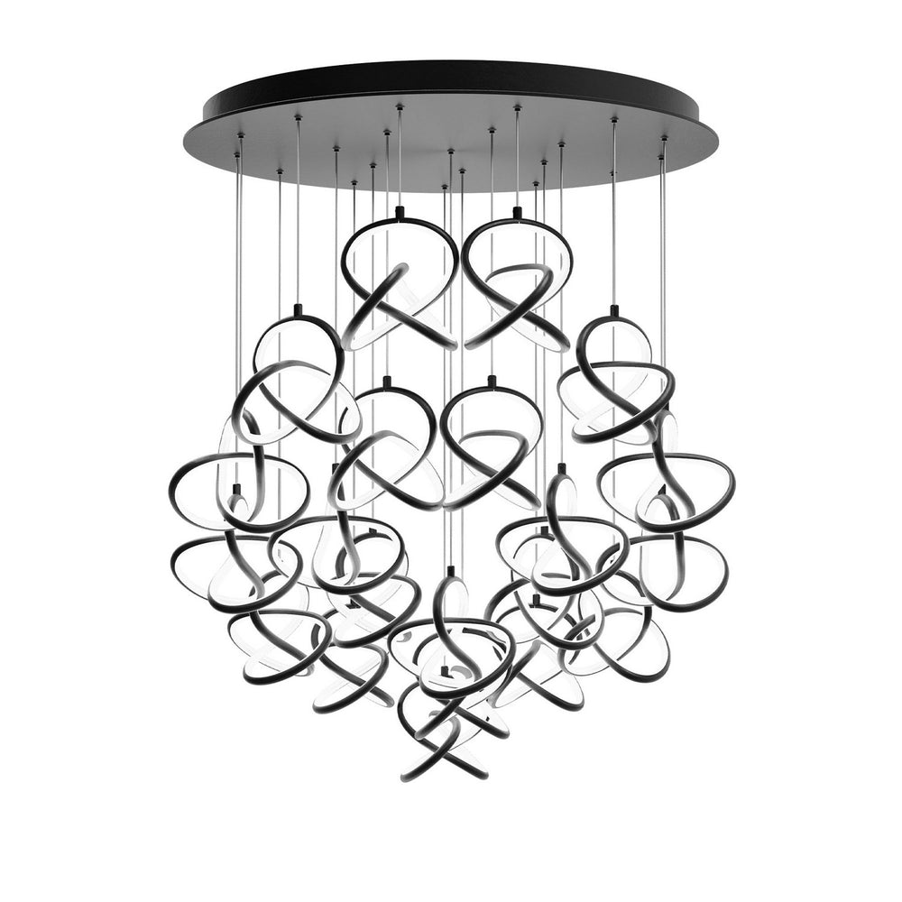 W.A.C. Canada - LED Chandelier - Vornado - Black- Union Lighting Luminaires Decor