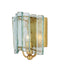 Currey and Company - One Light Wall Sconce - Duvernell Wall Sconce - Contemporary Gold Leaf / Clear- Union Lighting Luminaires Decor