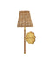 Currey and Company - LED Wall Sconce - Savoie - Contemporary Gold Leaf/Natural- Union Lighting Luminaires Decor