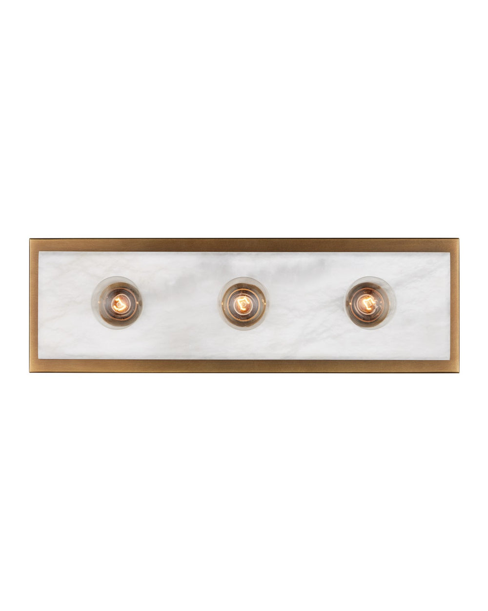 Currey and Company - Three Light Wall Sconce - Berdine - Natural/Antique Brass- Union Lighting Luminaires Decor