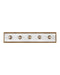 Currey and Company - Five Light Wall Sconce - Berdine - Natural/Antique Brass- Union Lighting Luminaires Decor