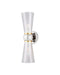 Currey and Company - Two Light Bath Wall Sconce - Byford - Polished Nickel/Clear/Polished Brass- Union Lighting Luminaires Decor