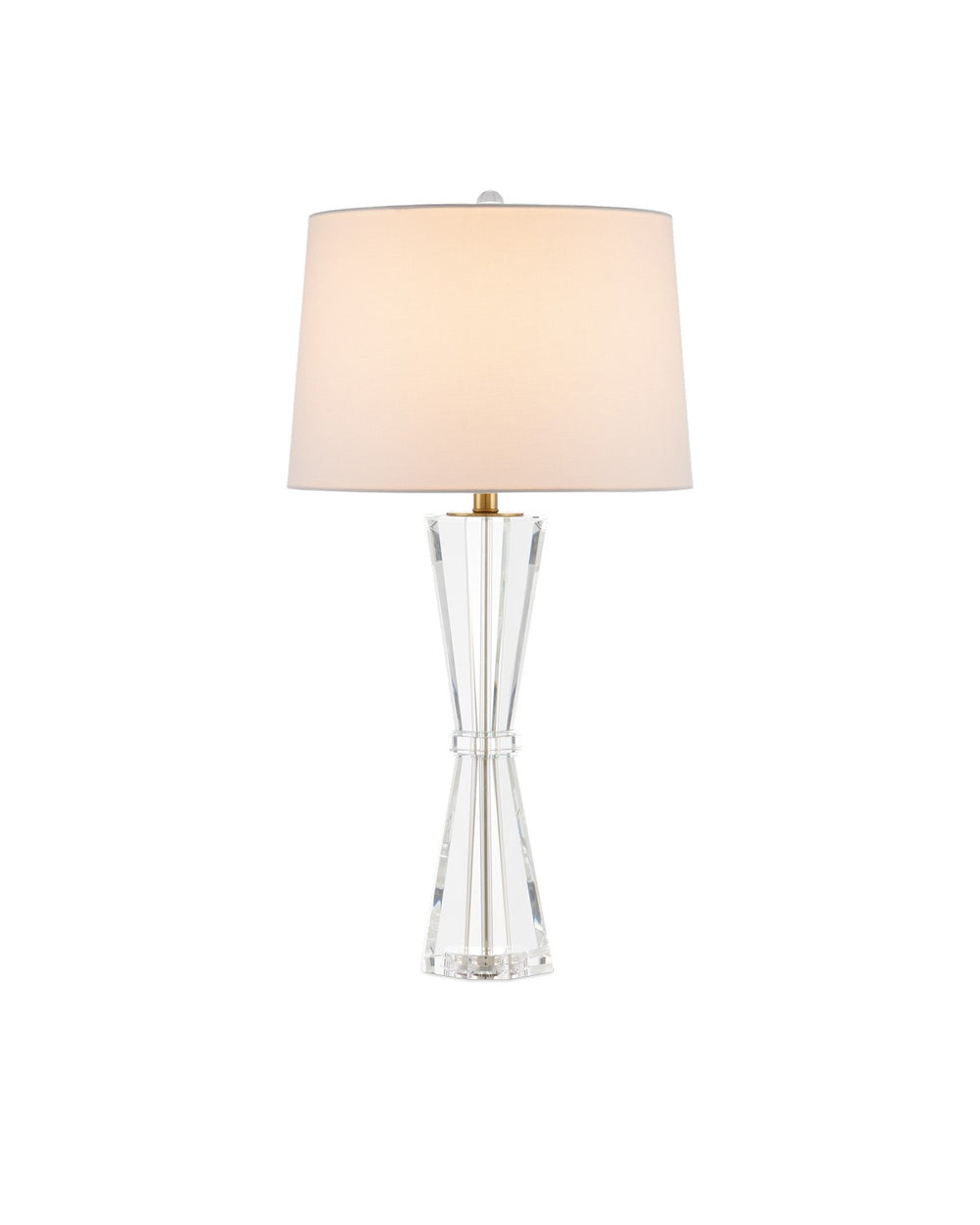 Currey and Company - One Light Table Lamp - Duveen - Clear/Polished Brass- Union Lighting Luminaires Decor