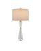 Currey and Company - One Light Table Lamp - Edelmar - White/Natural Brass/Clear- Union Lighting Luminaires Decor