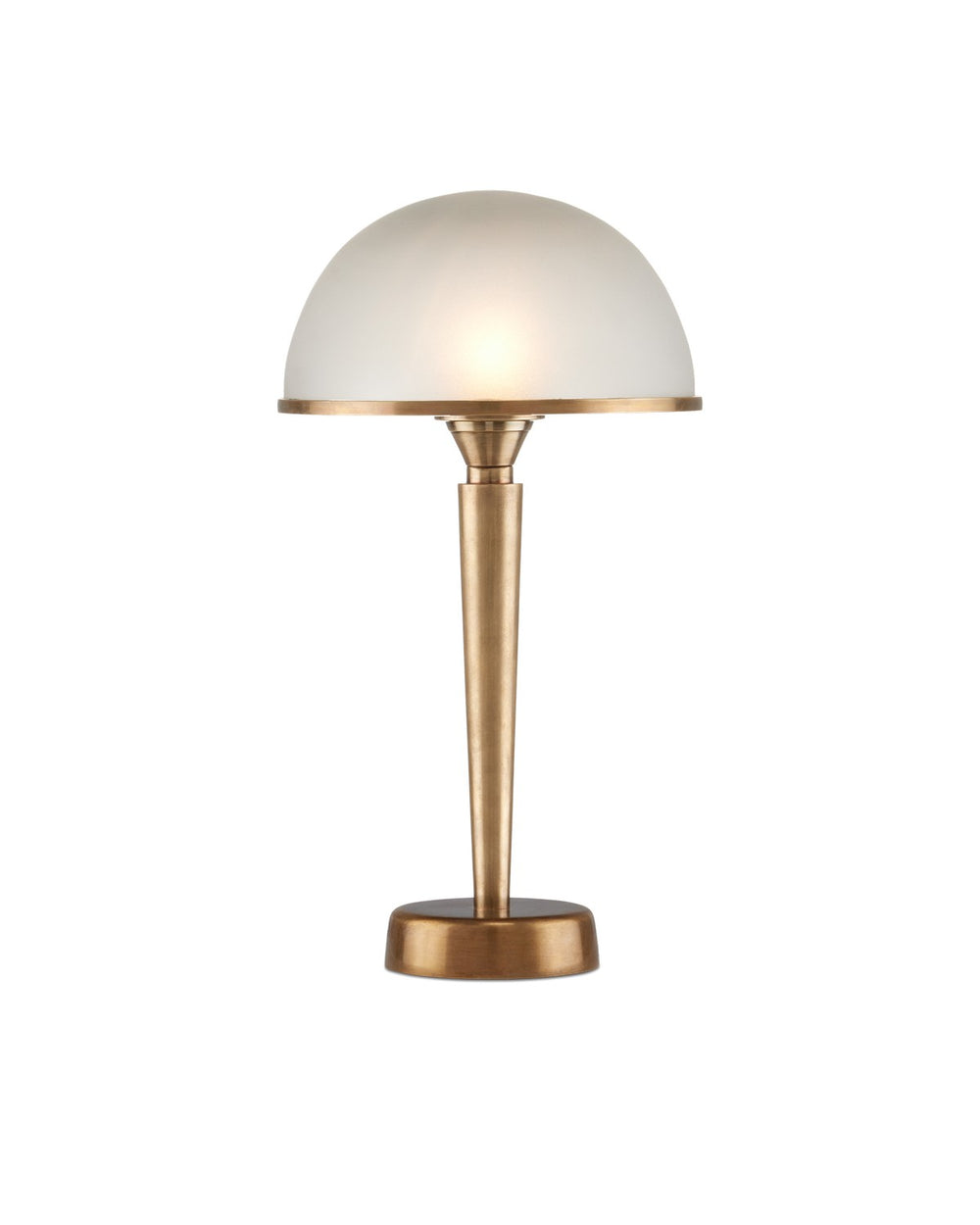 Currey and Company - LED Table Lamp - Gatsby Table Lamp - Antique Brass / Frosted- Union Lighting Luminaires Decor