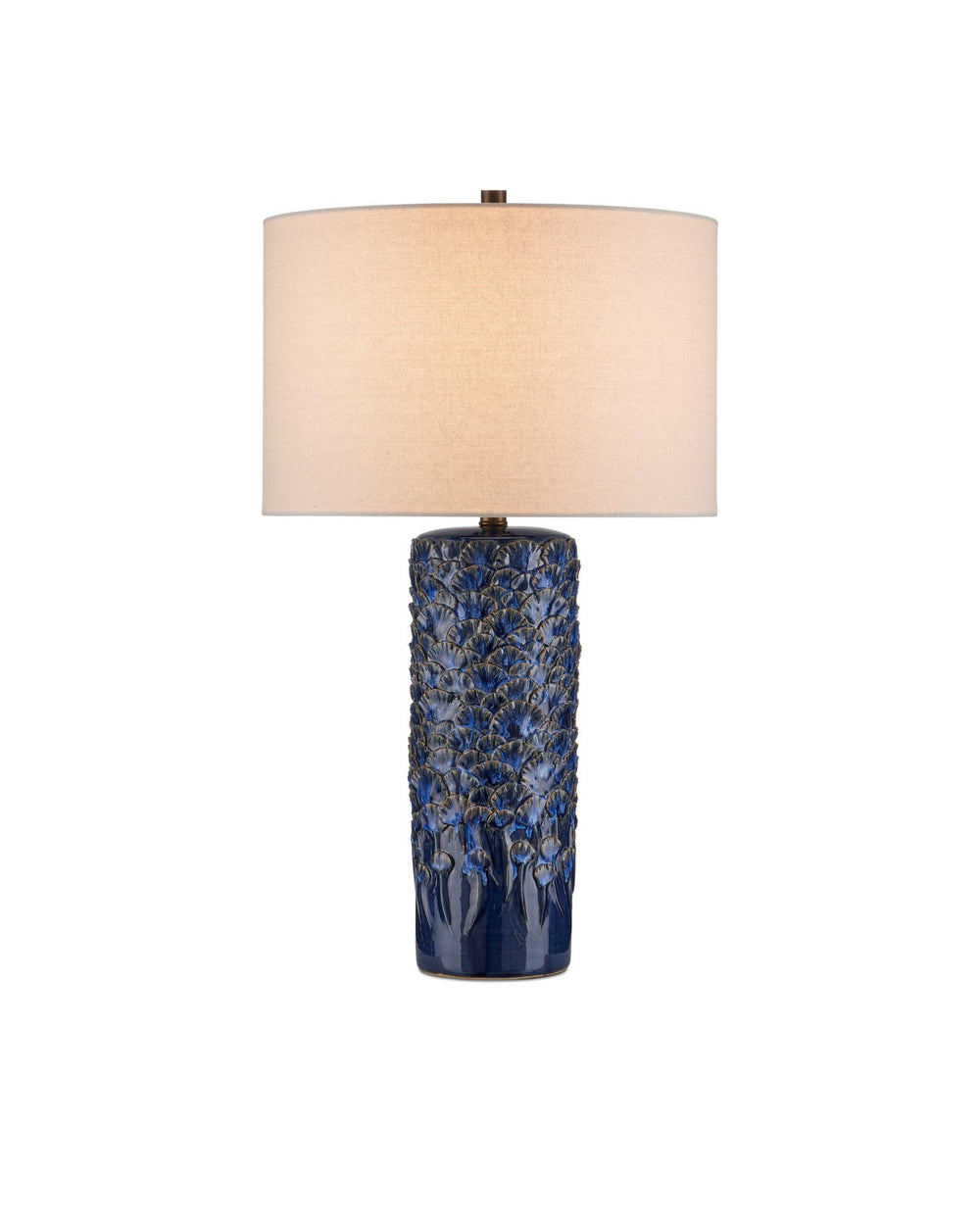 Currey and Company - One Light Table Lamp - Fairmont Dark Blue Table Lamp - Dark Blue Reactive- Union Lighting Luminaires Decor