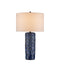 Currey and Company - One Light Table Lamp - Fairmont Dark Blue Table Lamp - Dark Blue Reactive- Union Lighting Luminaires Decor