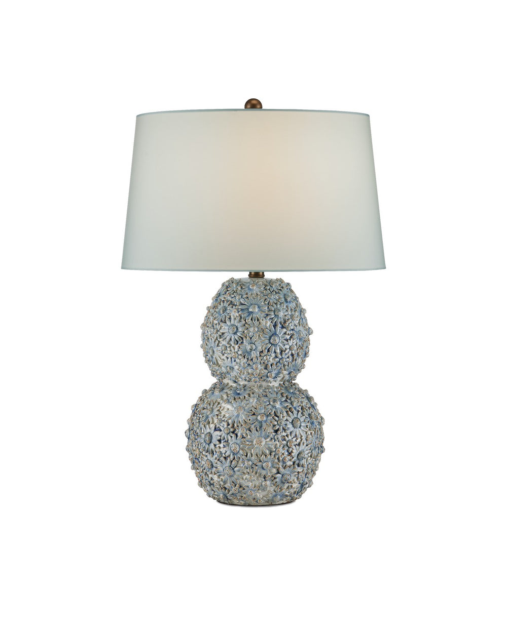 Currey and Company - One Light Table Lamp - Jessamine - Cloud Blue- Union Lighting Luminaires Decor