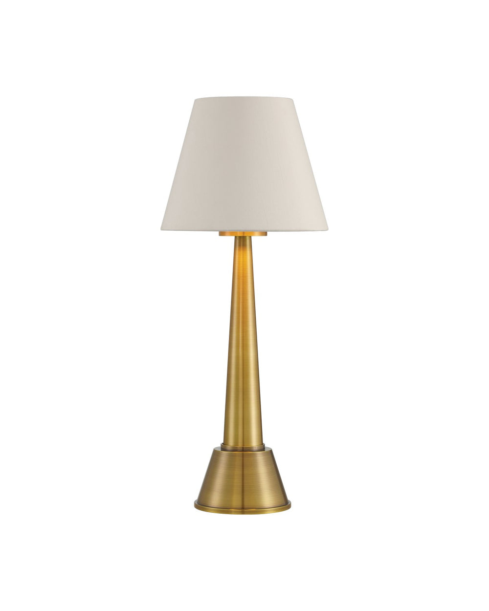 Currey and Company - One Light Table Lamp - Saunter Brass Cordless Table Lamp - Brass- Union Lighting Luminaires Decor