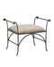 Currey and Company - Ottoman - Mabel - Antique Black/Polished Brass- Union Lighting Luminaires Decor