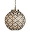 Currey and Company - One Light Pendant - Polyhedron Collection - White / Antique Brass- Union Lighting Luminaires Decor