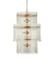 Currey and Company - Nine Light Chandelier - Electra Collection - Clear / Antique Brass- Union Lighting Luminaires Decor