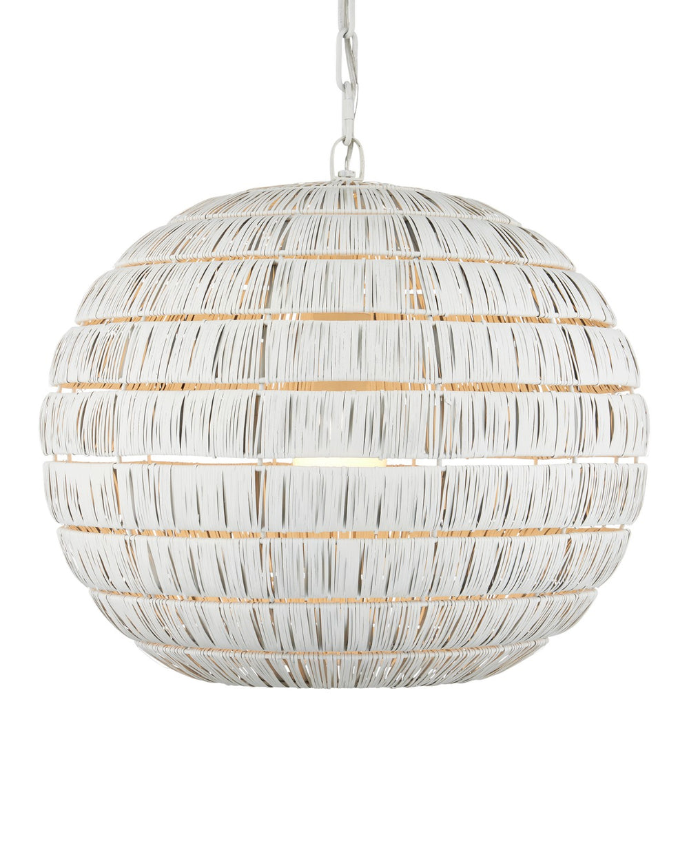 Currey and Company - One Light Pendant - Panopolis - White- Union Lighting Luminaires Decor