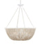Currey and Company - Six Light Chandelier - Wychwood Chandelier - Sugar White / Sandstone / White- Union Lighting Luminaires Decor