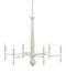 Currey and Company - Six Light Chandelier - Donnybrook Chandelier - Snow White / White- Union Lighting Luminaires Decor