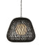 Currey and Company - One Light Pendant - Osbert - Black/Satin Black/White- Union Lighting Luminaires Decor
