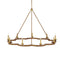 Currey and Company - Nine Light Chandelier - Savoie - Natural/Contemporary Gold Leaf- Union Lighting Luminaires Decor