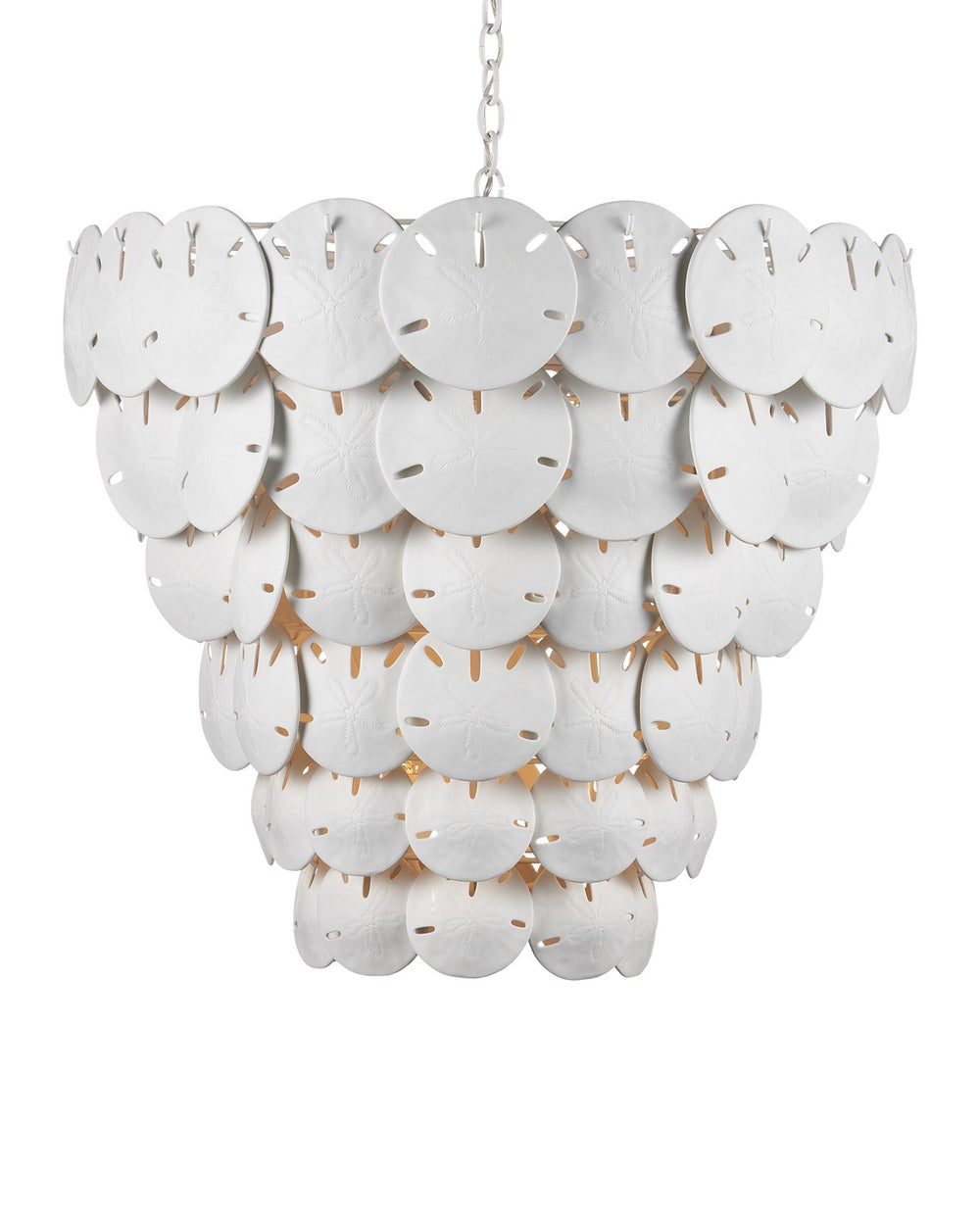 Currey and Company - Eight Light Chandelier - Tulum Collection - White / Sugar White- Union Lighting Luminaires Decor