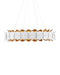 Currey and Company - LED Chandelier - Aventine - Gesso White/Contemporary Gold- Union Lighting Luminaires Decor