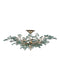 Currey and Company - Eight Light Semi-Flush Mount - Baobab - Clear/Contemporary Silver Leaf/Contemporary Silver- Union Lighting Luminaires Decor