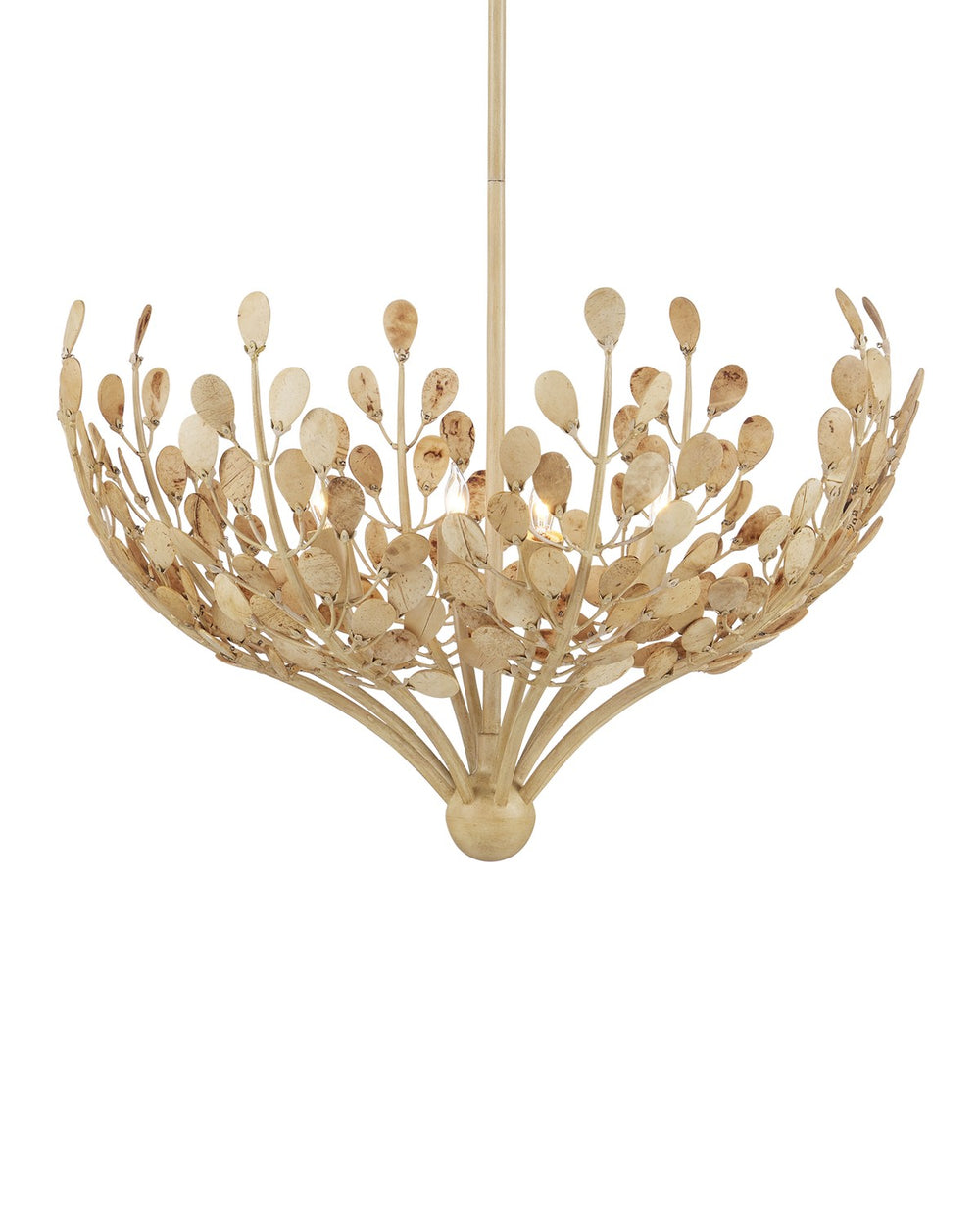 Currey and Company - Four Light Chandelier - Maypan - Natural/Coco Cream- Union Lighting Luminaires Decor