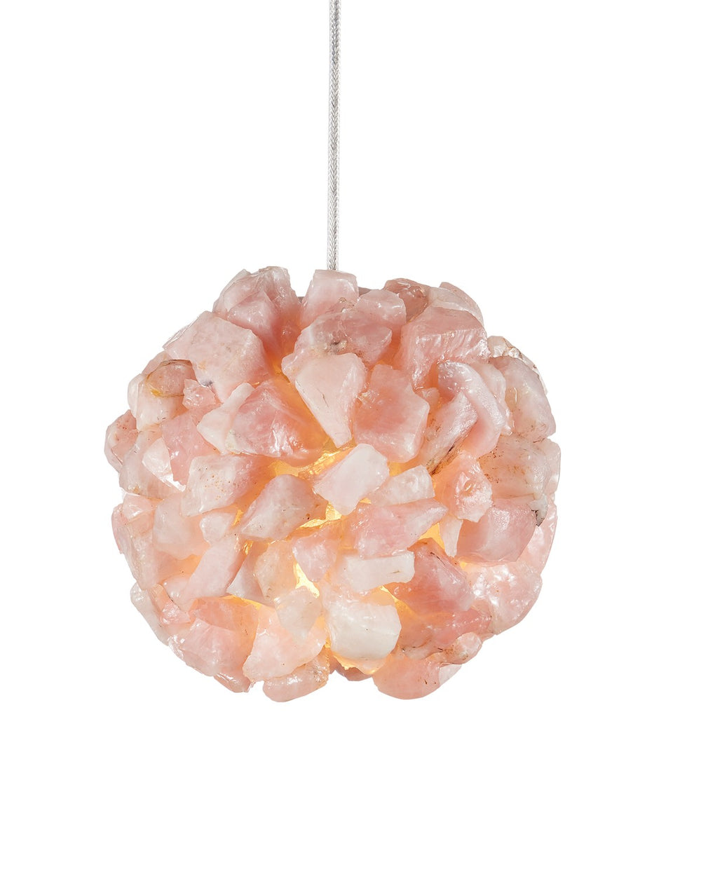 Currey and Company - One Light Pendant - Clio - Rose/Brass- Union Lighting Luminaires Decor
