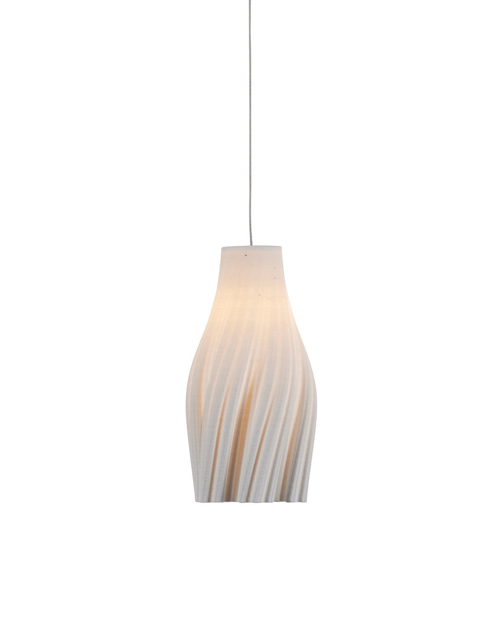 Currey and Company - One Light Pendant - Posh Collection - White / Silver- Union Lighting Luminaires Decor