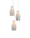 Currey and Company - Three Light Pendant - Posh Collection - White / Silver- Union Lighting Luminaires Decor