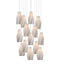 Currey and Company - 15 Light Pendant - Posh Collection - White / Silver- Union Lighting Luminaires Decor
