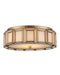 Currey and Company - LED Flush Mount - Daze - Antique Brass/White- Union Lighting Luminaires Decor