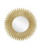 Currey and Company - Mirror - Plume Round Mirror - Brass- Union Lighting Luminaires Decor