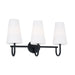 Capital Lighting - Three Light Vanity - Averitt - Matte Black- Union Lighting Luminaires Decor