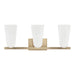 Capital Lighting - Three Light Vanity - Romy - Matte Brass- Union Lighting Luminaires Decor