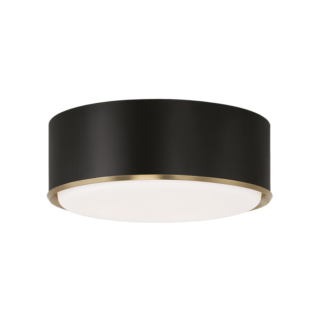 Capital Lighting - Three Light Flush Mount - Carlton - Matte Brass and Black- Union Lighting Luminaires Decor