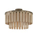 Capital Lighting - One Light Semi Flush Mount - Jada - Dark Brass- Union Lighting Luminaires Decor
