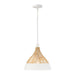 Capital Lighting - One Light Pendant - Kali - Matte White- Union Lighting Luminaires Decor