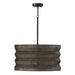 Capital Lighting - Four Light Pendant - Dunn - Espresso Stain and Black- Union Lighting Luminaires Decor
