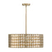Capital Lighting - Four Light Pendant - Eliana - Champagne Brass- Union Lighting Luminaires Decor