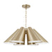 Capital Lighting - Six Light Pendant - Leo - Matte Brass- Union Lighting Luminaires Decor