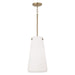 Capital Lighting - One Light Pendant - Averitt - Aged Brass- Union Lighting Luminaires Decor