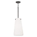 Capital Lighting - One Light Pendant - Averitt - Matte Black- Union Lighting Luminaires Decor